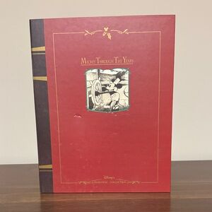 Vintage Disney Mickey Through The Years Collectible Storybook Ornament Set